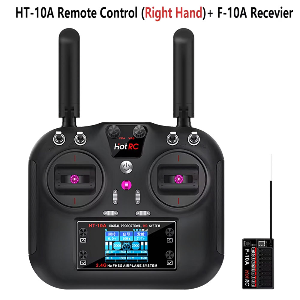 Drone Rc Transmitter And Receiver - Hotrc HT-10A 2.4G 10CH เครื่องส่งสัญญาณ F10A