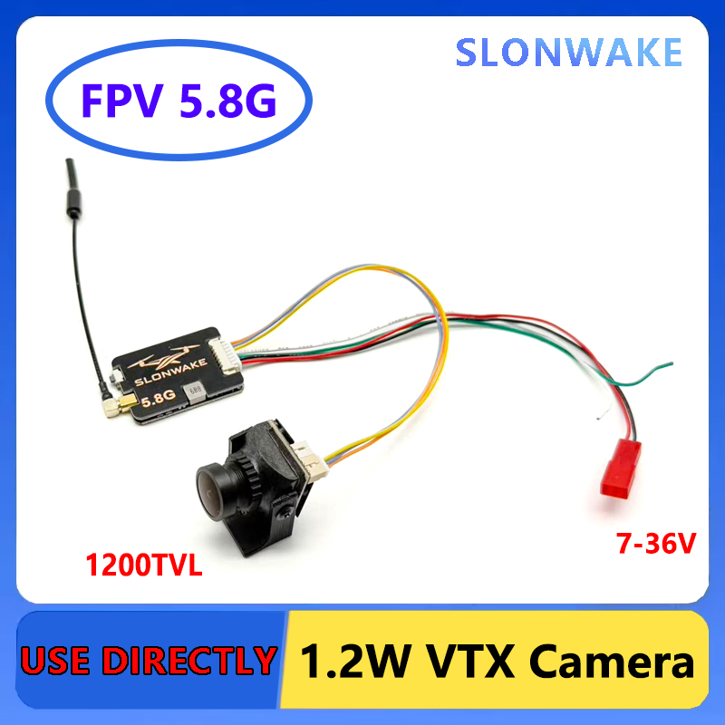 Fpv Camera Cmos - SLONWAKE 5.8G เครื่องส่งสัญญาณระยะไกล VTX FPV 200/500/1000/1200mW