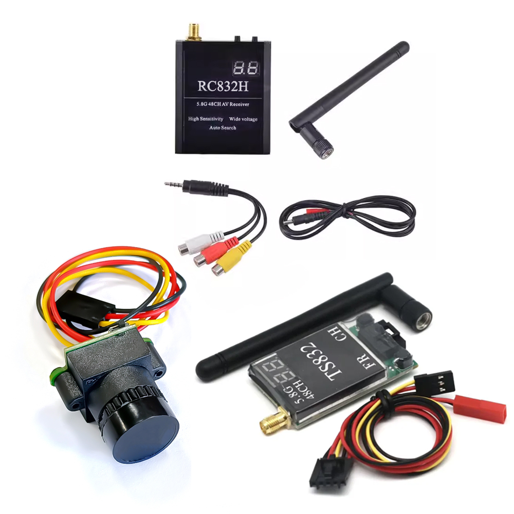 Drone Rc Harness - ตัวรับสัญญาณ TS832 +RC832 +กล้อง 1000TVL 48CH