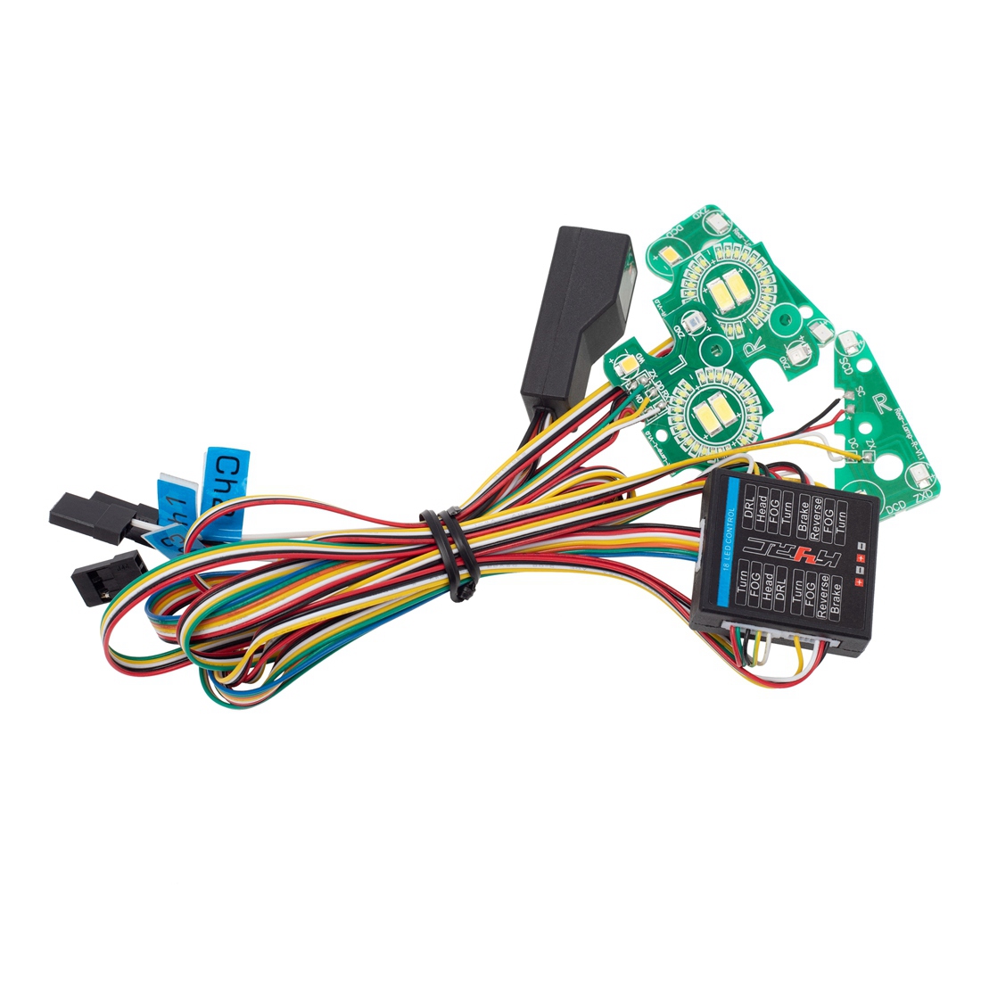 Drone Shahed Rc - ระบบไฟ LED ด้านหน้าและด้านหลังกลุ่มสําหรับ Traxxas TRX4 Defender