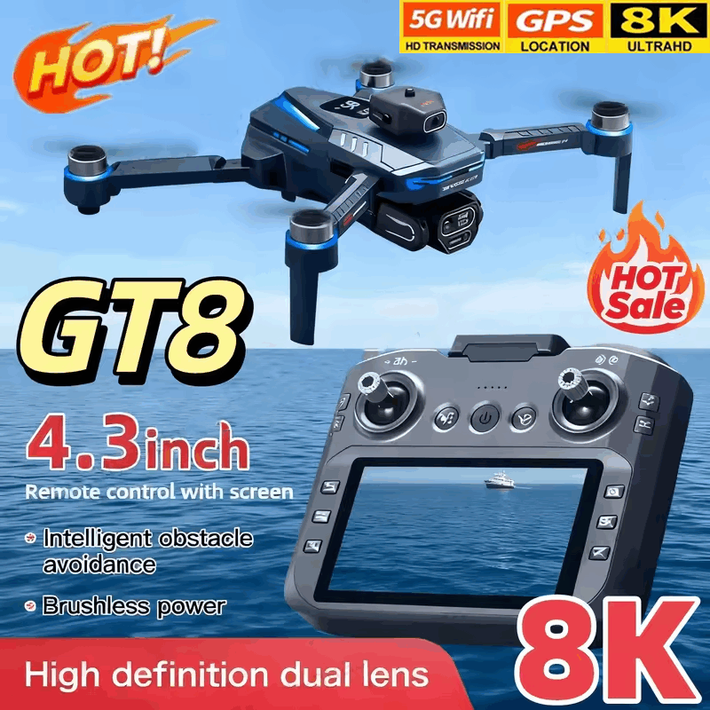 Drone Rc Controller Price - โดรน GT8 กล้อง 8K HD 5G