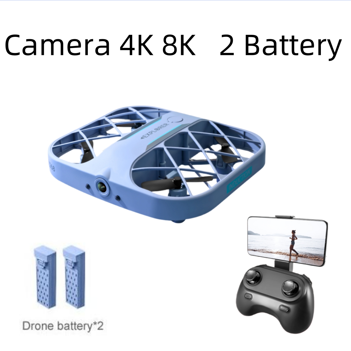 Drone Rc Harness - โดรน JJRC H107 FPV RC พร้อมแบตเตอรี่