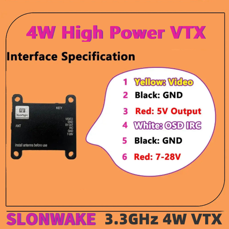 เครื่องส่งสัญญาณวิดีโอ SLONWAK - Drone Rc Transmitter And Receiver บทวิจารณ์และราคา