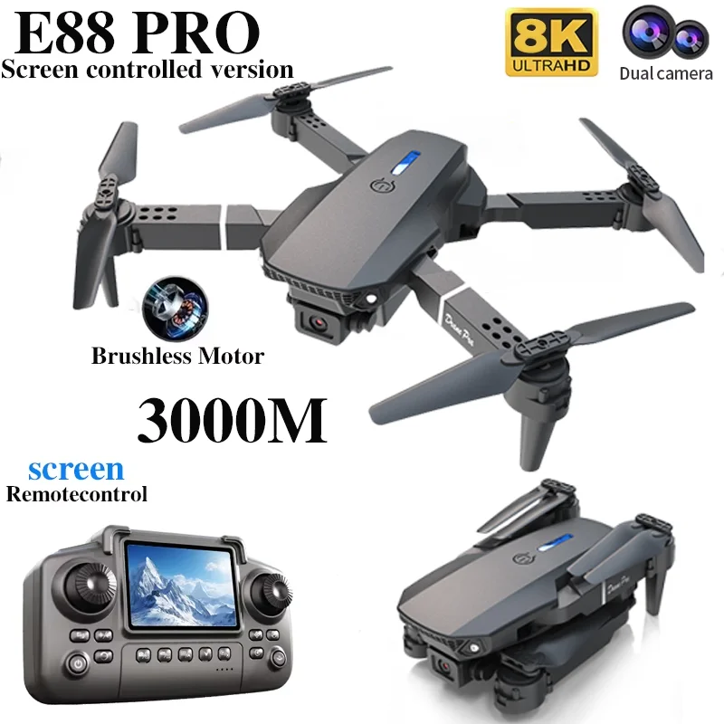 Professional E88 PRO Drone หน้ - Drone Rc Harness บทวิจารณ์และราคา