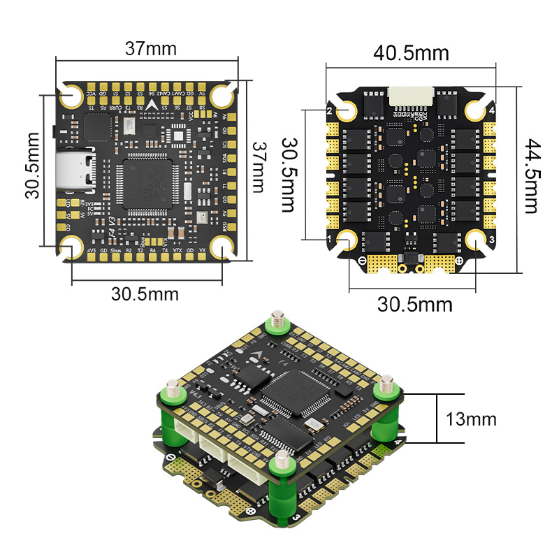 ชุดควบคุมการบิน Aocoda-RC F465 - Drone Rc V4 บทวิจารณ์และราคา