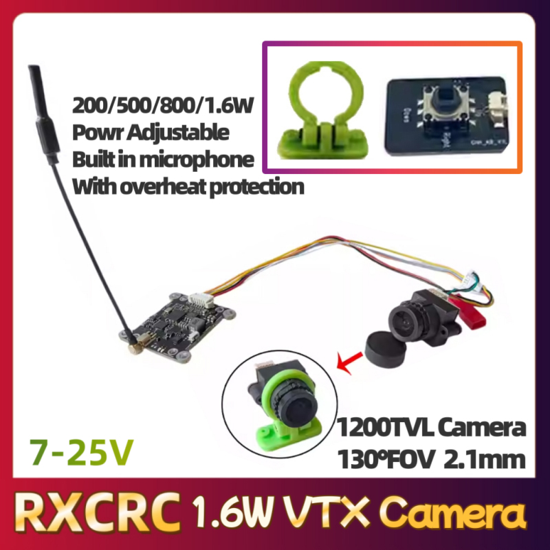 โมดูล RXCRC 5.8G 48CH 1.6W VTX - Drone Rc Transmitter And Receiver บทวิจารณ์และราคา
