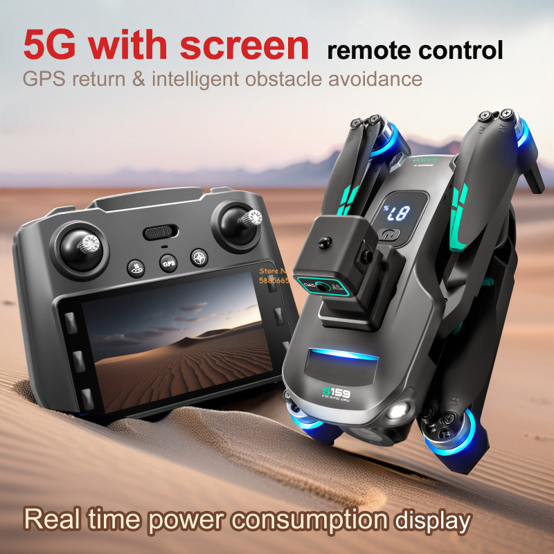 8K กล้องคู่ 5G WIFI FPV รีโมทค - Drone Rc Harness บทวิจารณ์และราคา