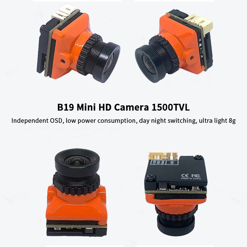 กล้องโดรนขนาดเล็ก 1500TVL B19  - Fpv Camera Cmos บทวิจารณ์และราคา