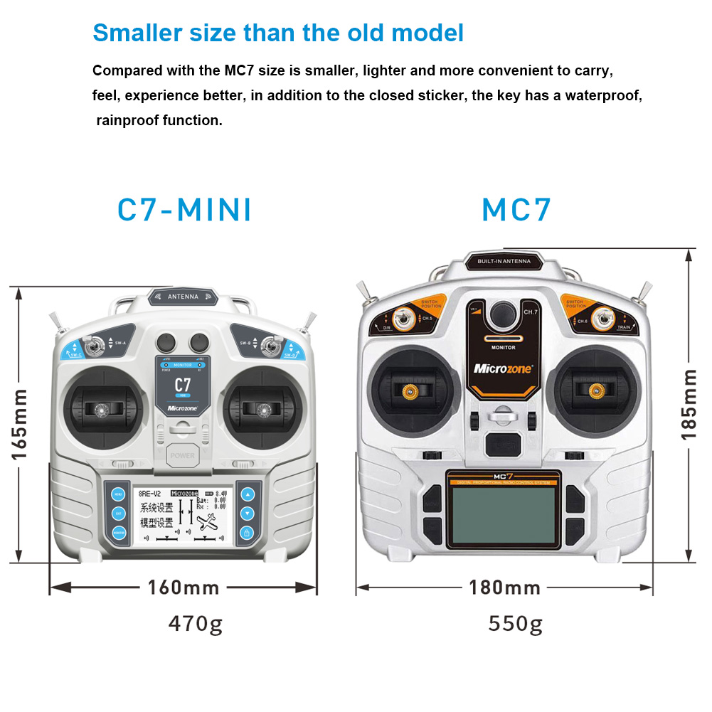 MicroZone MC7 Controller C7 เค - Drone Rc Transmitter And Receiver บทวิจารณ์และราคา
