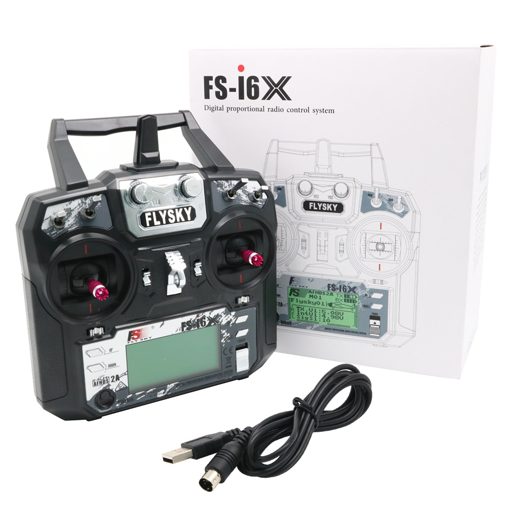 เครื่องส่งสัญญาณ FLYSKY FS-i6X - Drone Rc Transmitter And Receiver บทวิจารณ์และราคา